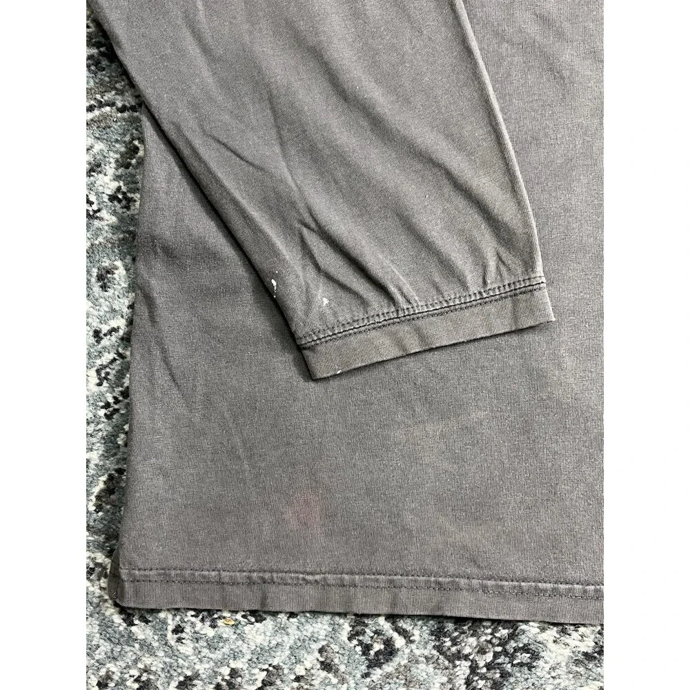 Vintage Style Men The Northface Long sleeve Tshirt Size XL Gray Sunfade Paint